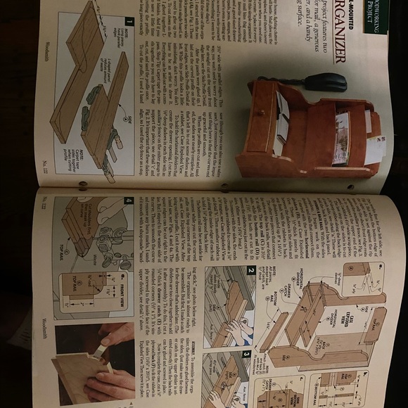 🎉5/$10🎉 Woodsmith magazine vol 21 number 122 April 1999 country harvest table - Picture 7 of 8